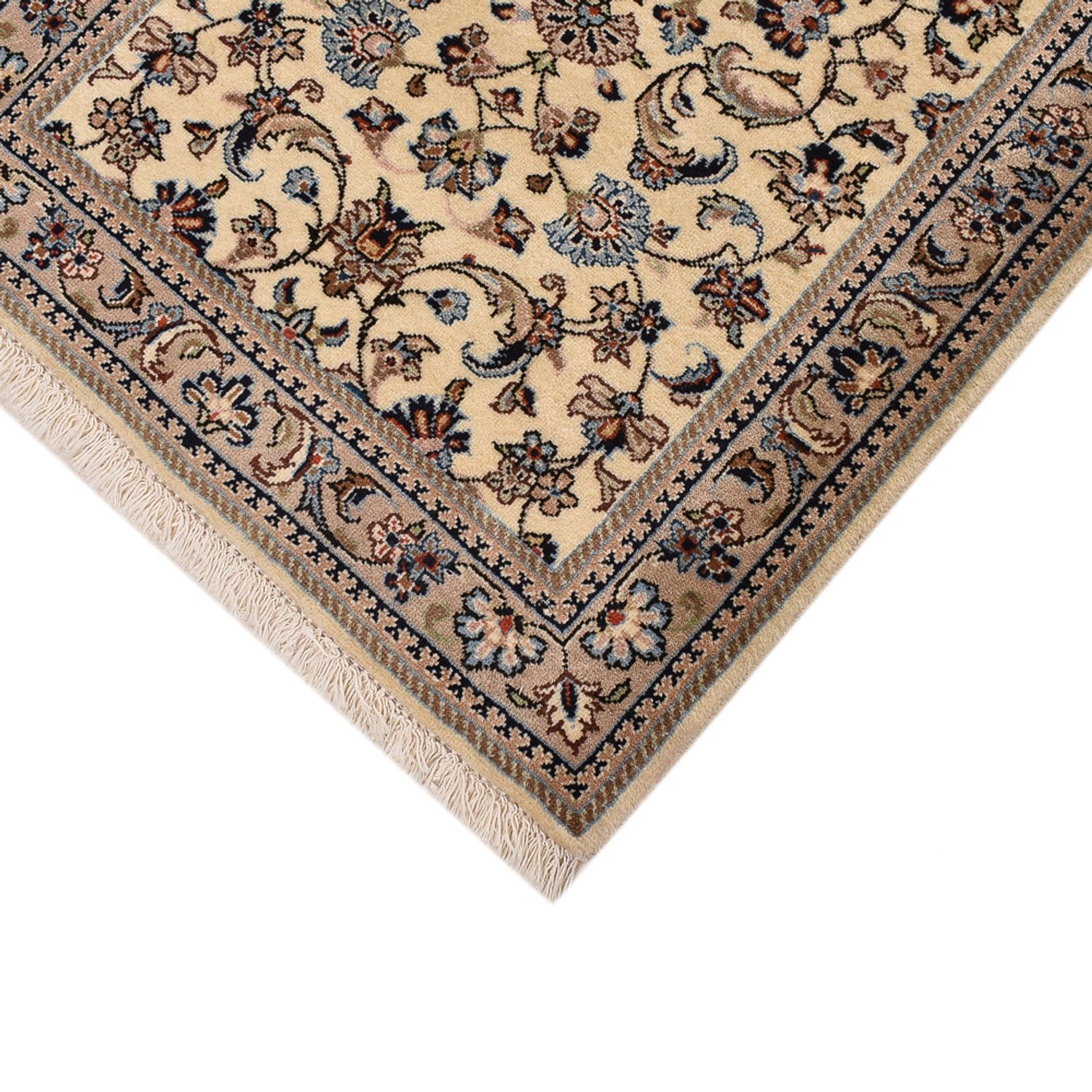 Runner Perser Rug - Keshan - 373 x 79 cm - beige