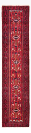 Runner Belutsch Rug - 416 x 100 cm - red