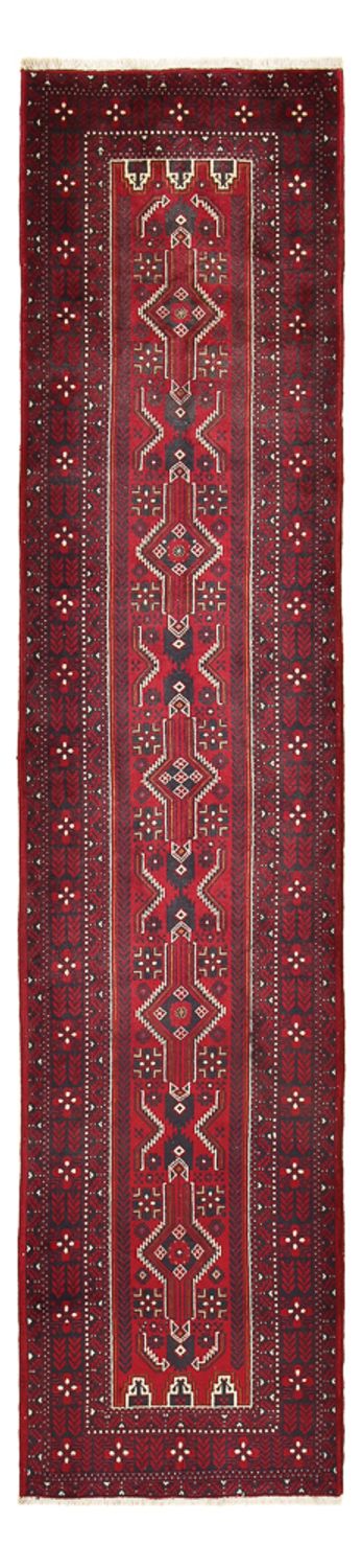 Runner Belutsch Rug - 414 x 97 cm - red