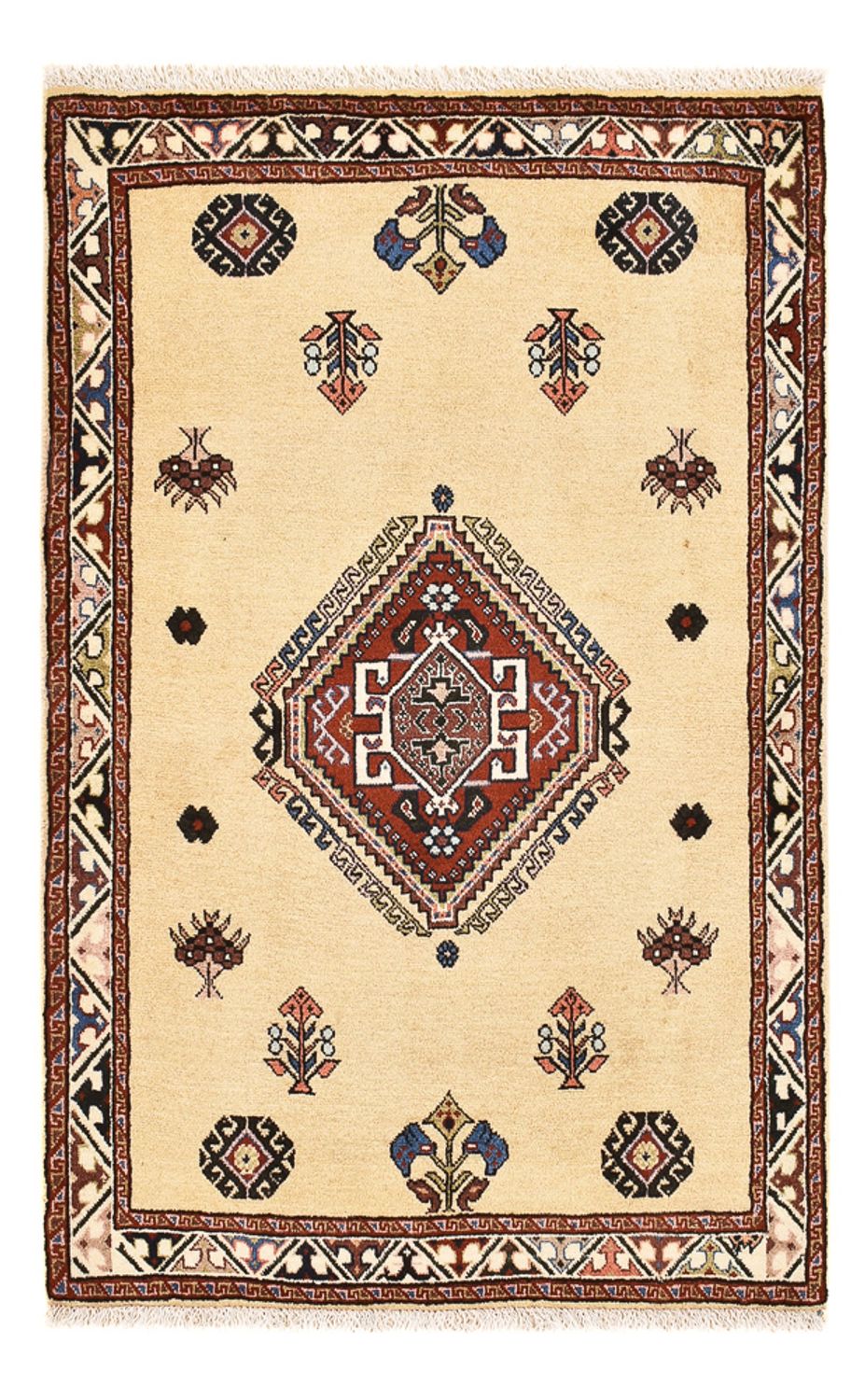 Gabbeh Rug - Kashkuli Perser - 125 x 80 cm - light beige