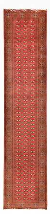 Runner Turkaman Rug - 369 x 86 cm - red