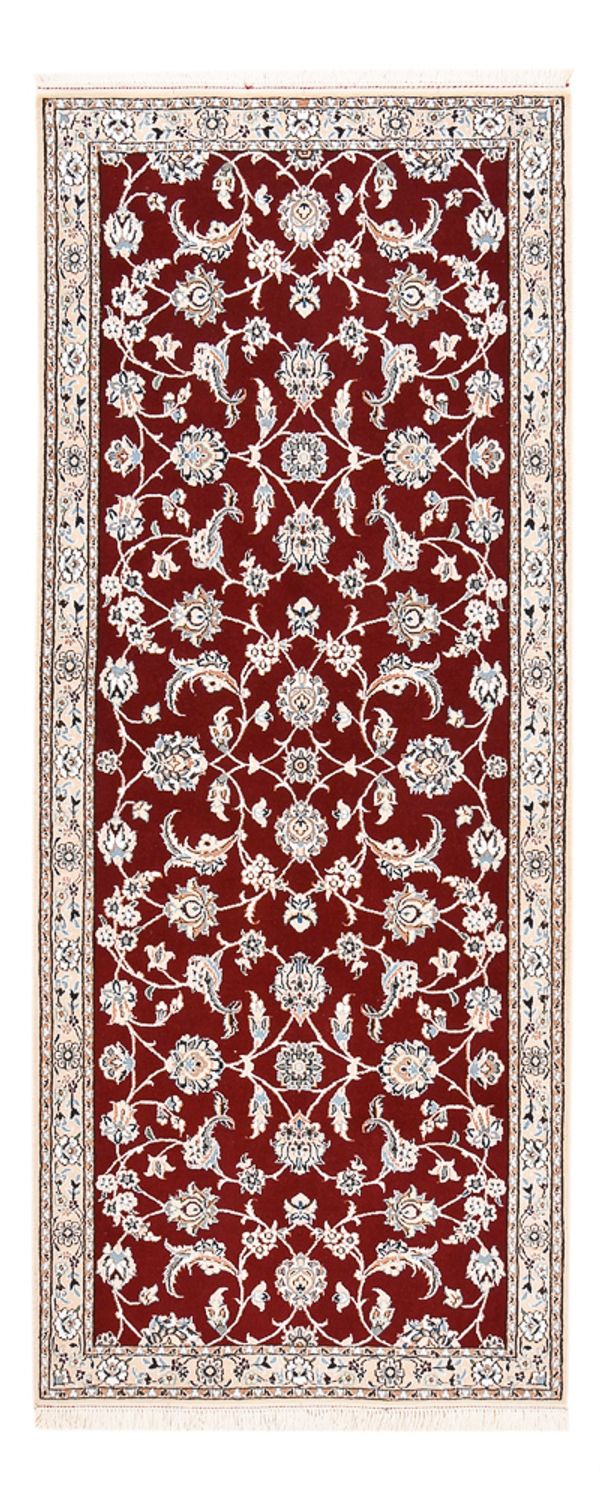 Runner Perser Rug - Nain - Royal - 215 x 90 cm - red