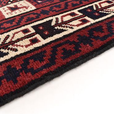 Gabbeh Rug - Loribaft Perser - 302 x 222 cm - bordeaux red