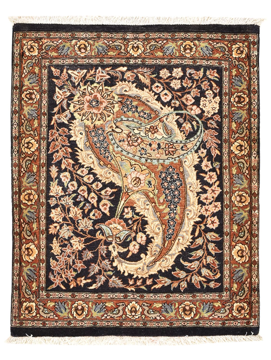 Perser Rug - Ghom - 77 x 60 cm - multicolored