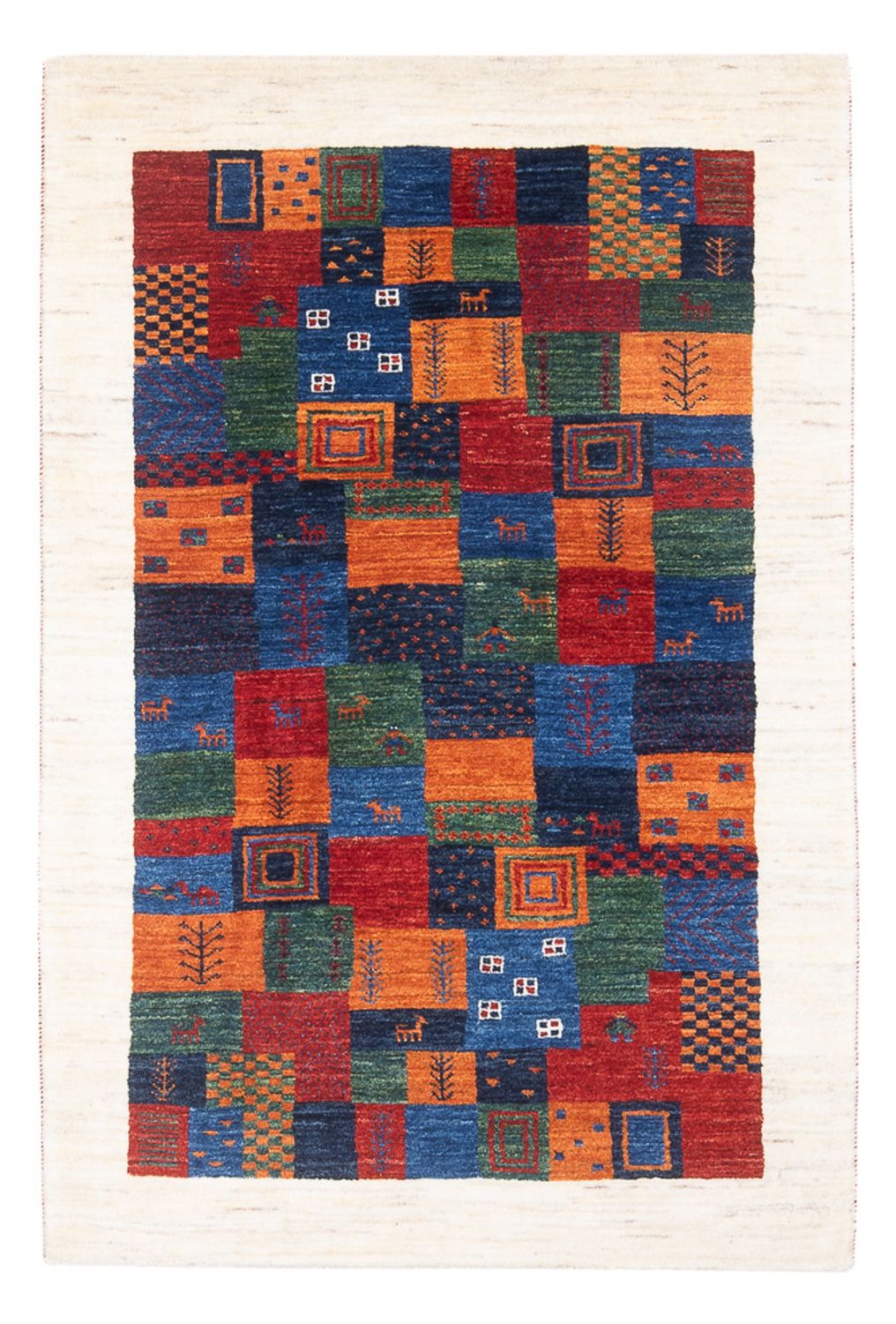 Gabbeh Rug - Loribaft Perser - 132 x 86 cm - multicolored