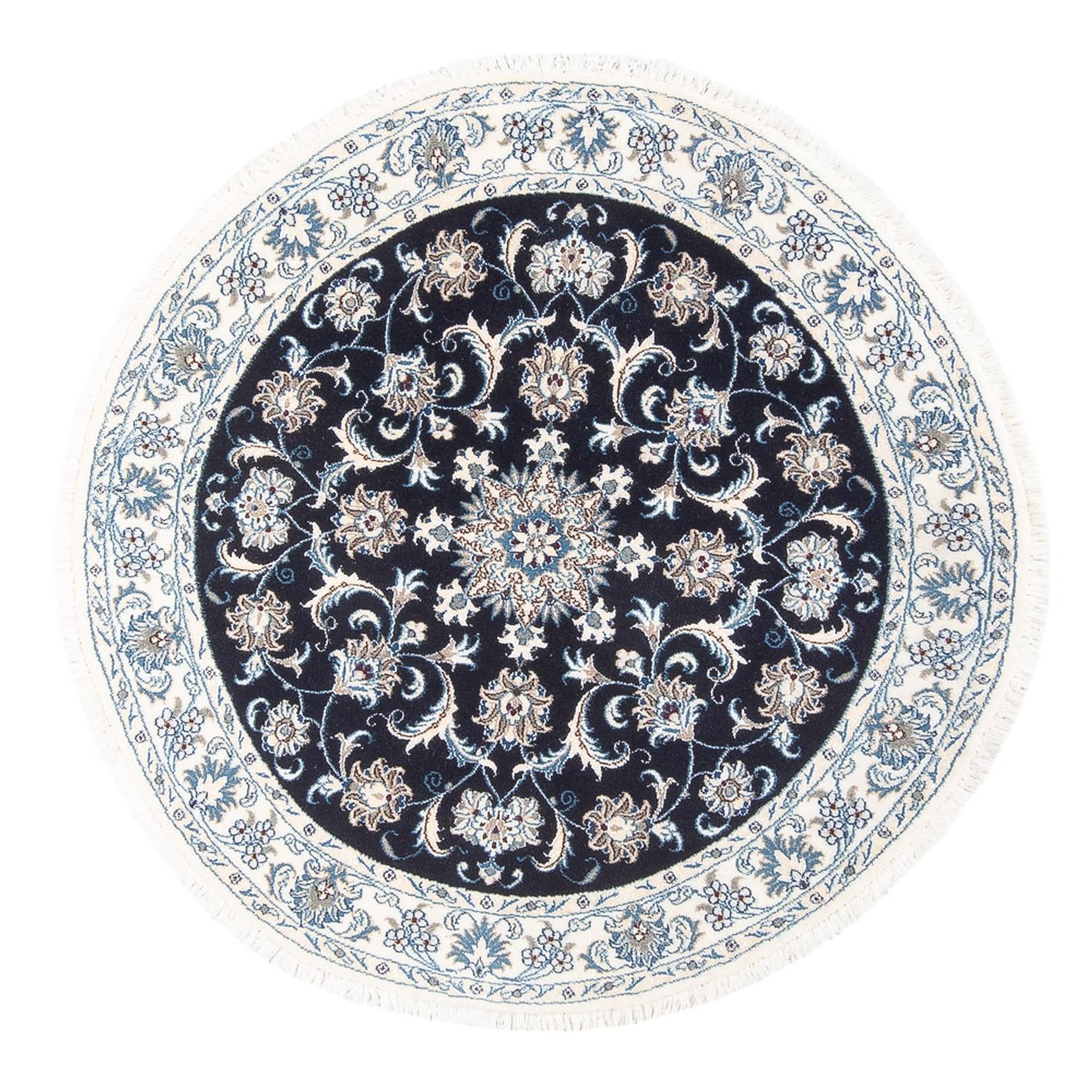 Perser Rug - Nain round  - 150 x 150 cm - dark blue