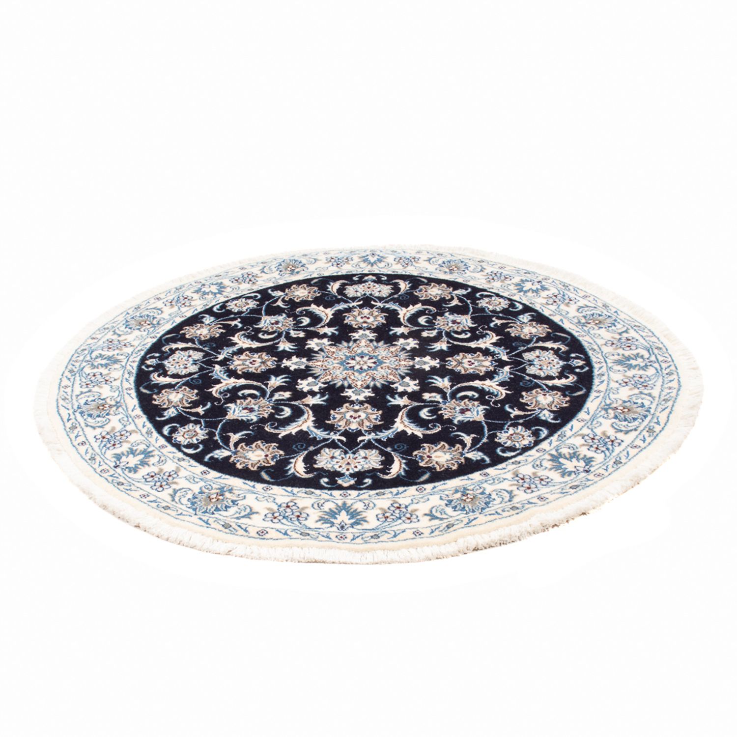 Perser Rug - Nain round  - 150 x 150 cm - dark blue