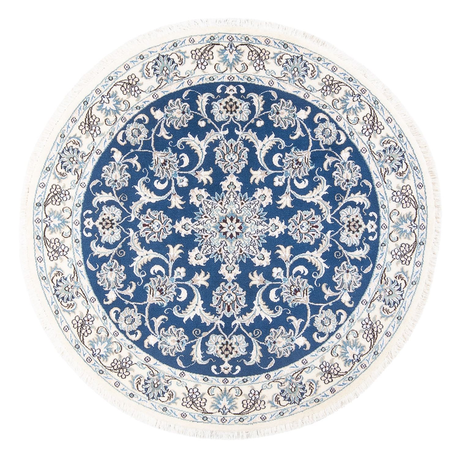 Perser Rug - Nain round  - 150 x 150 cm - blue