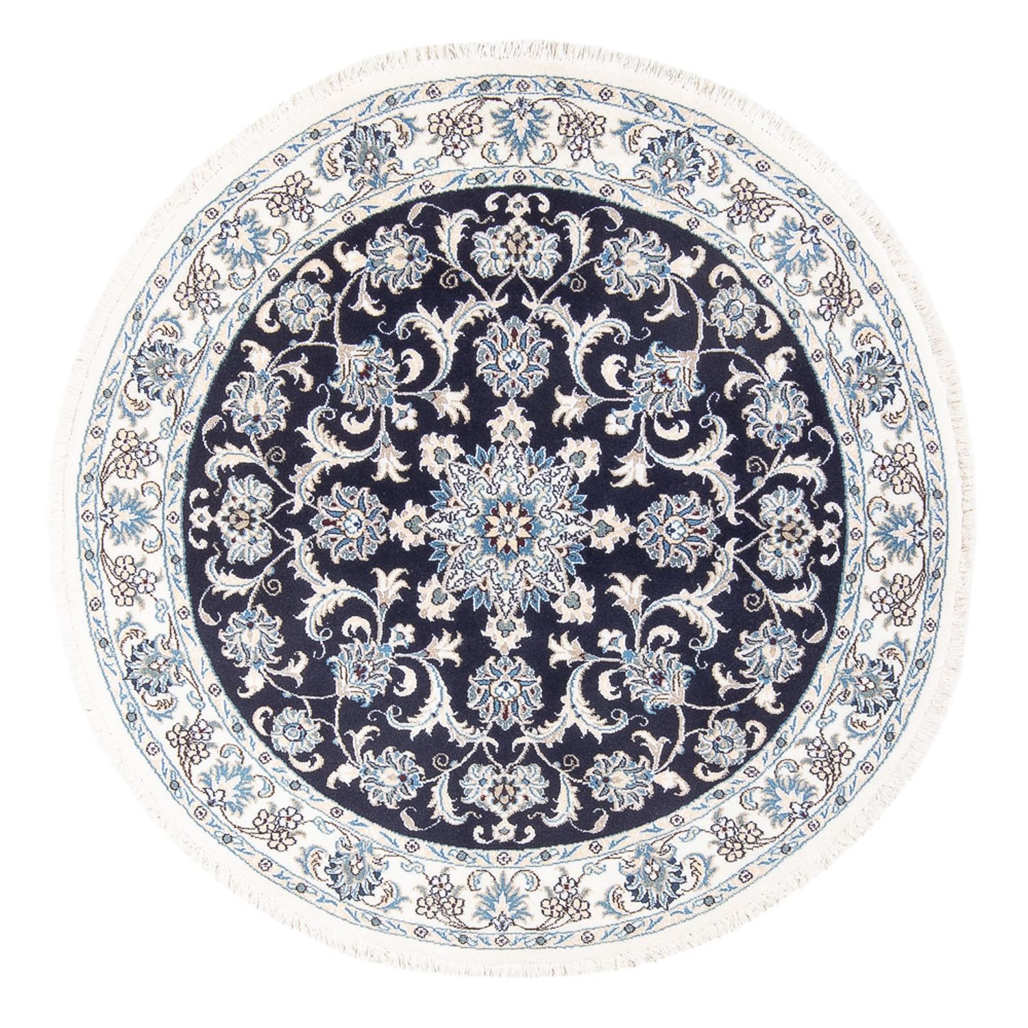 Perser Rug - Nain round  - 150 x 150 cm - dark blue