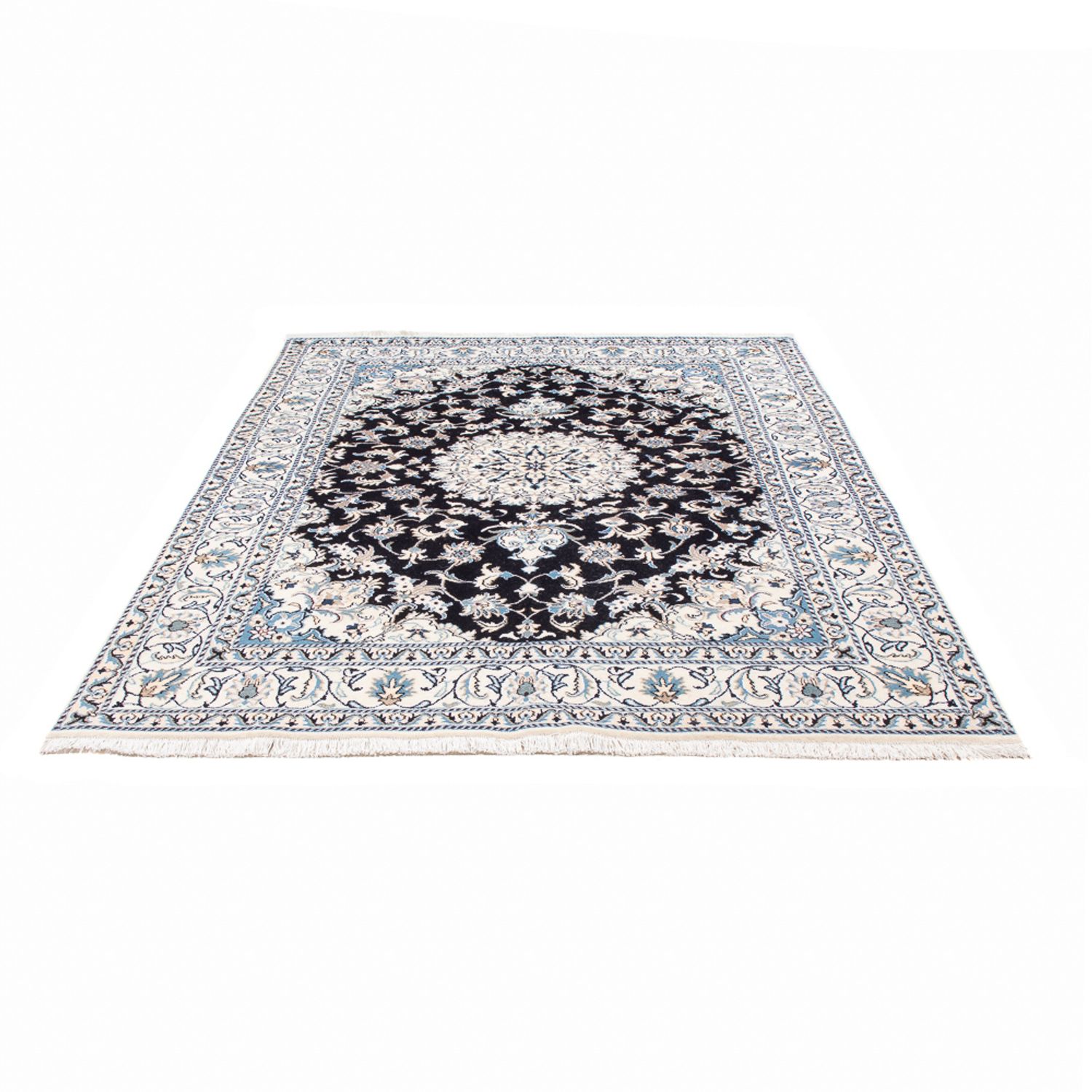 Perser Rug - Nain - 234 x 166 cm - dark blue