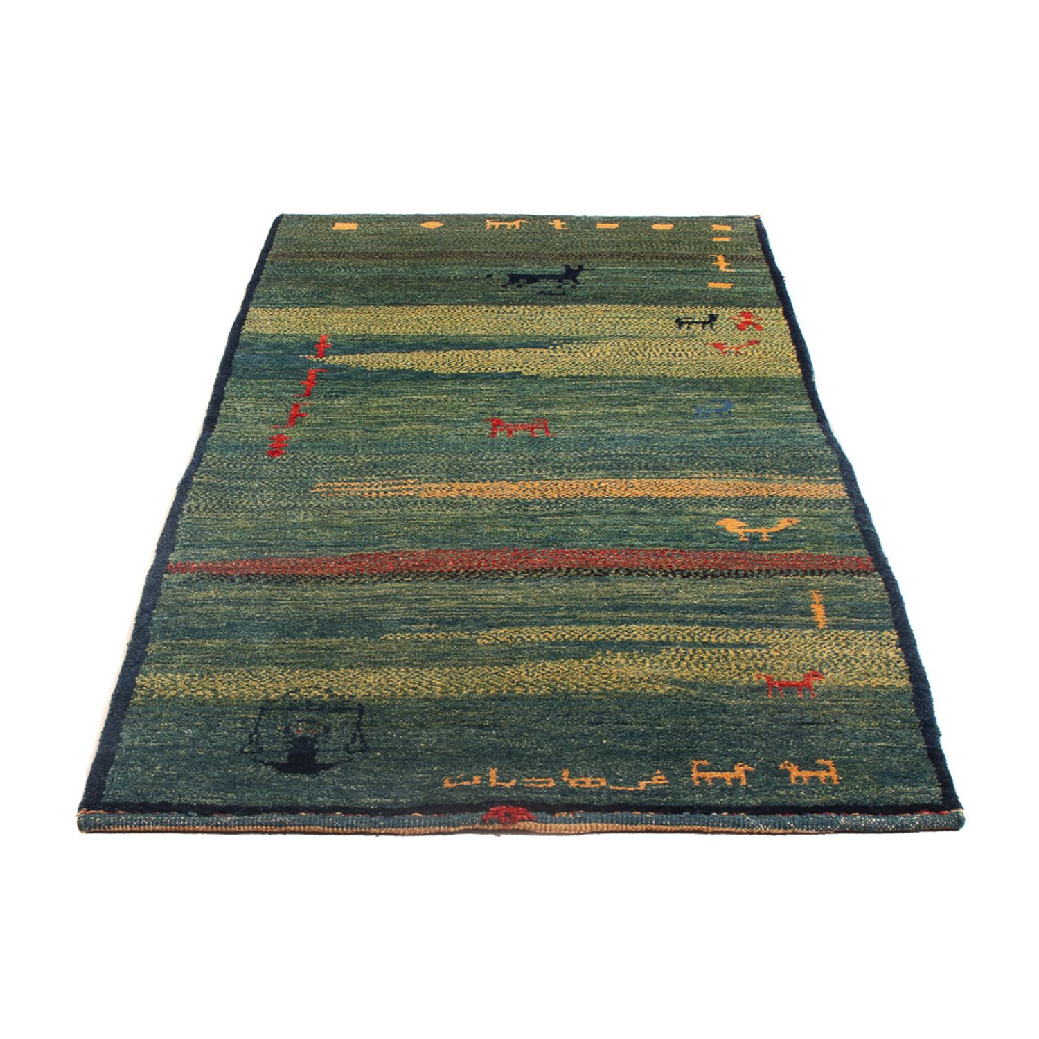 Runner Gabbeh Rug - Perser - 195 x 87 cm - multicolored