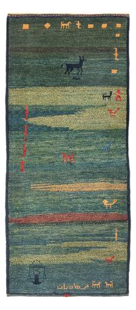 Runner Gabbeh Rug - Perser - 195 x 87 cm - multicolored