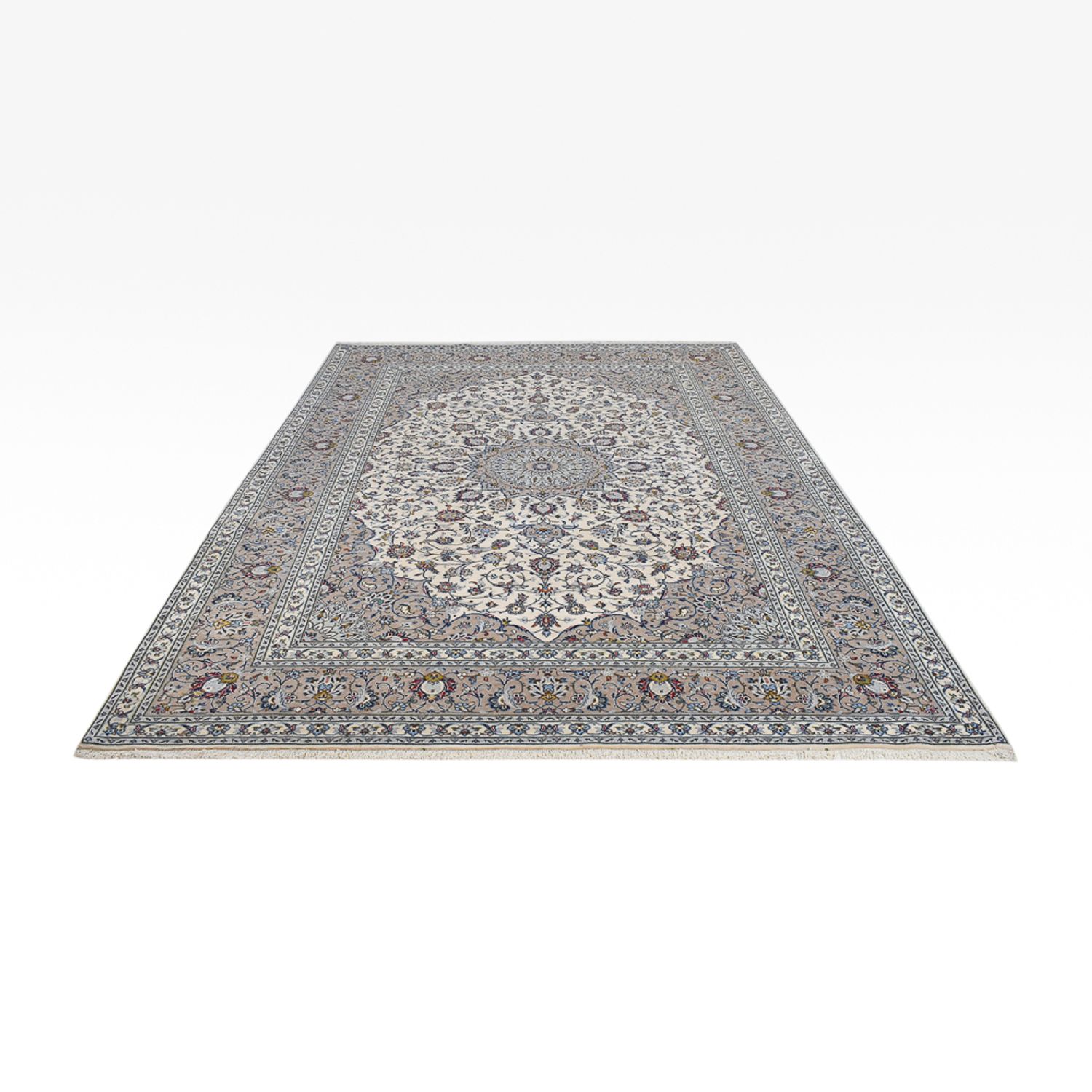 Perser Rug - Keshan - Royal - 360 x 248 cm - grey