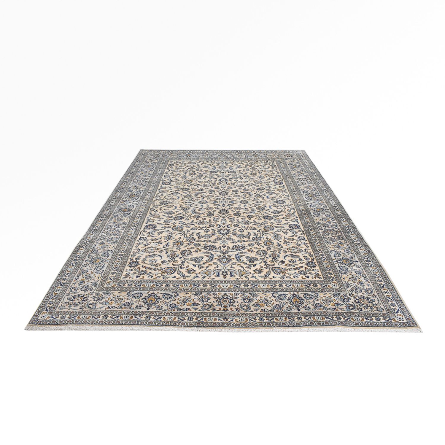 Perser Rug - Keshan - Royal - 351 x 250 cm - grey