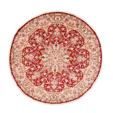 Perser Rug - Tabriz - Premium round  - 200 x 200 cm - red