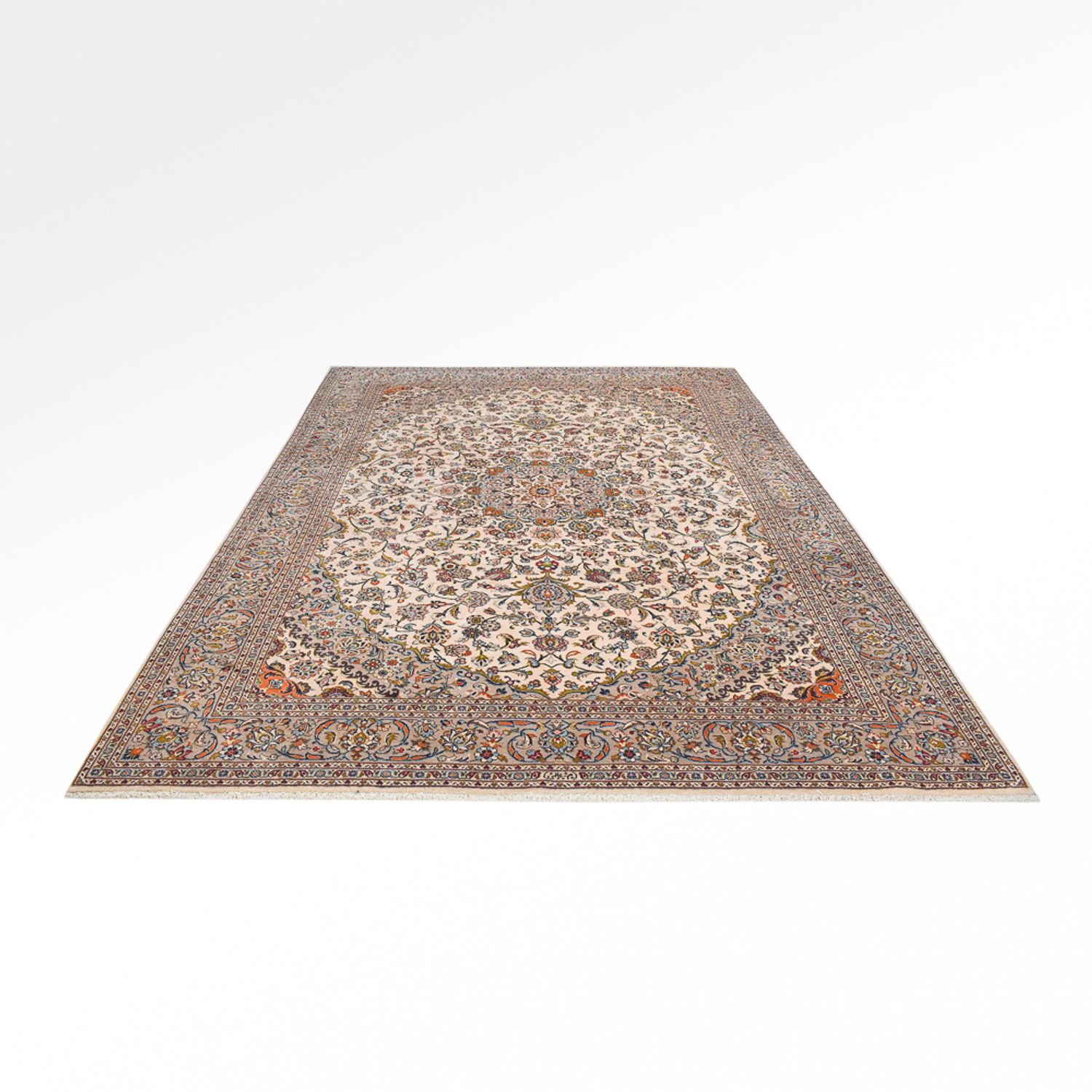 Perser Rug - Keshan - Royal - 353 x 254 cm - sand