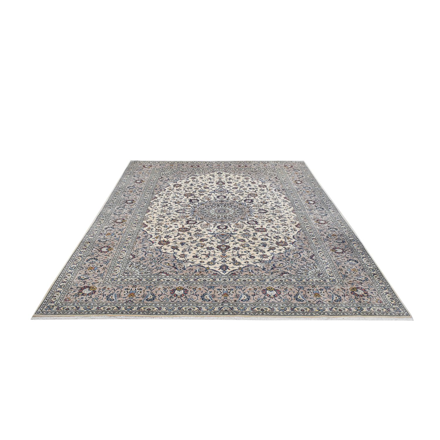 Perser Rug - Keshan - Royal - 340 x 250 cm - grey