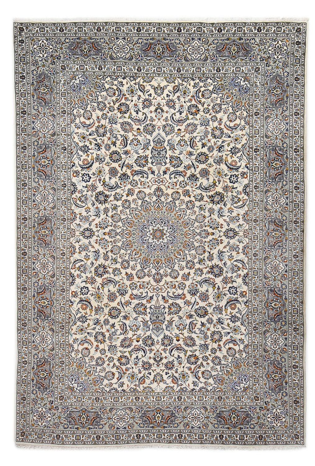 Perser Rug - Keshan - Royal - 340 x 233 cm - grey