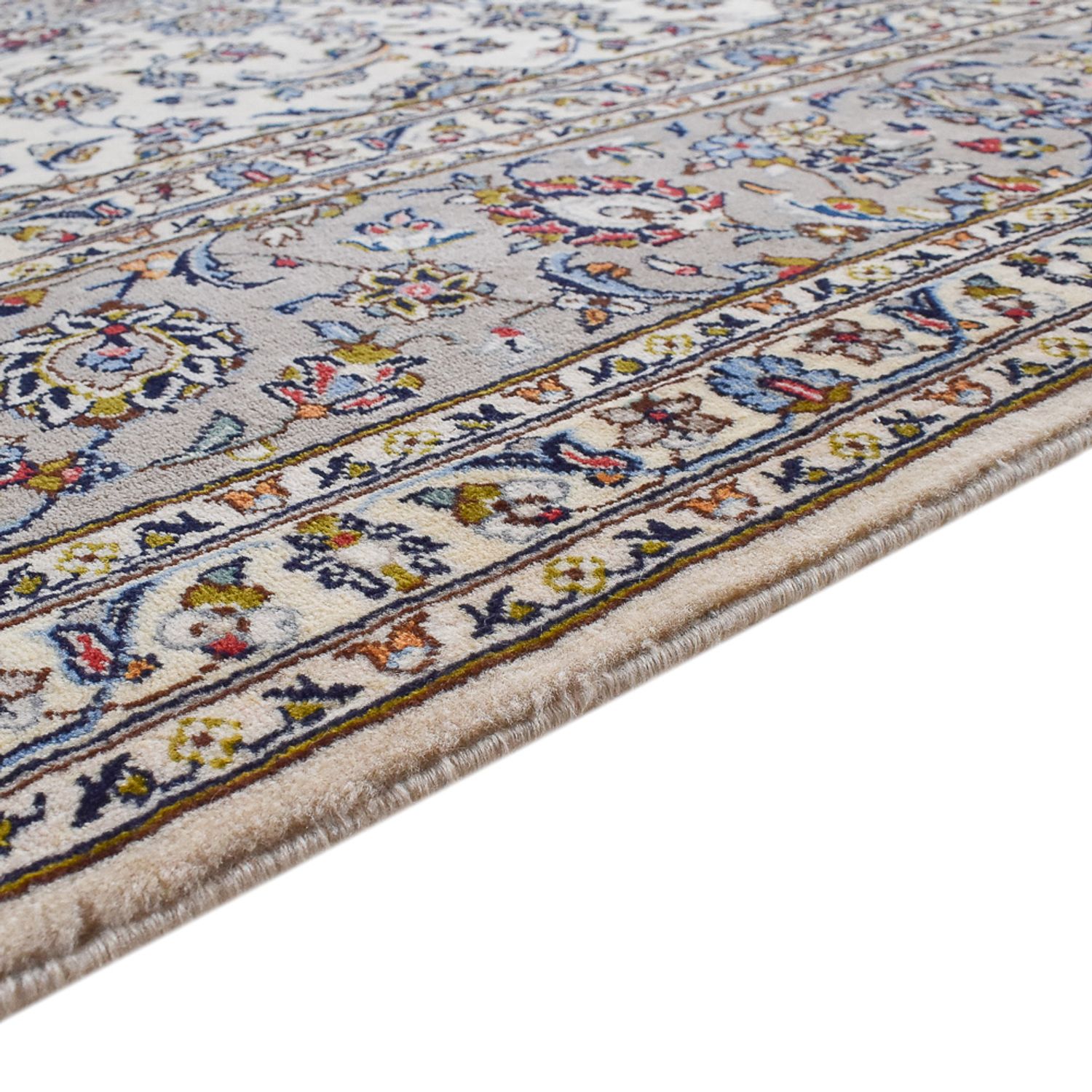 Perser Rug - Keshan - Royal - 354 x 255 cm - grey