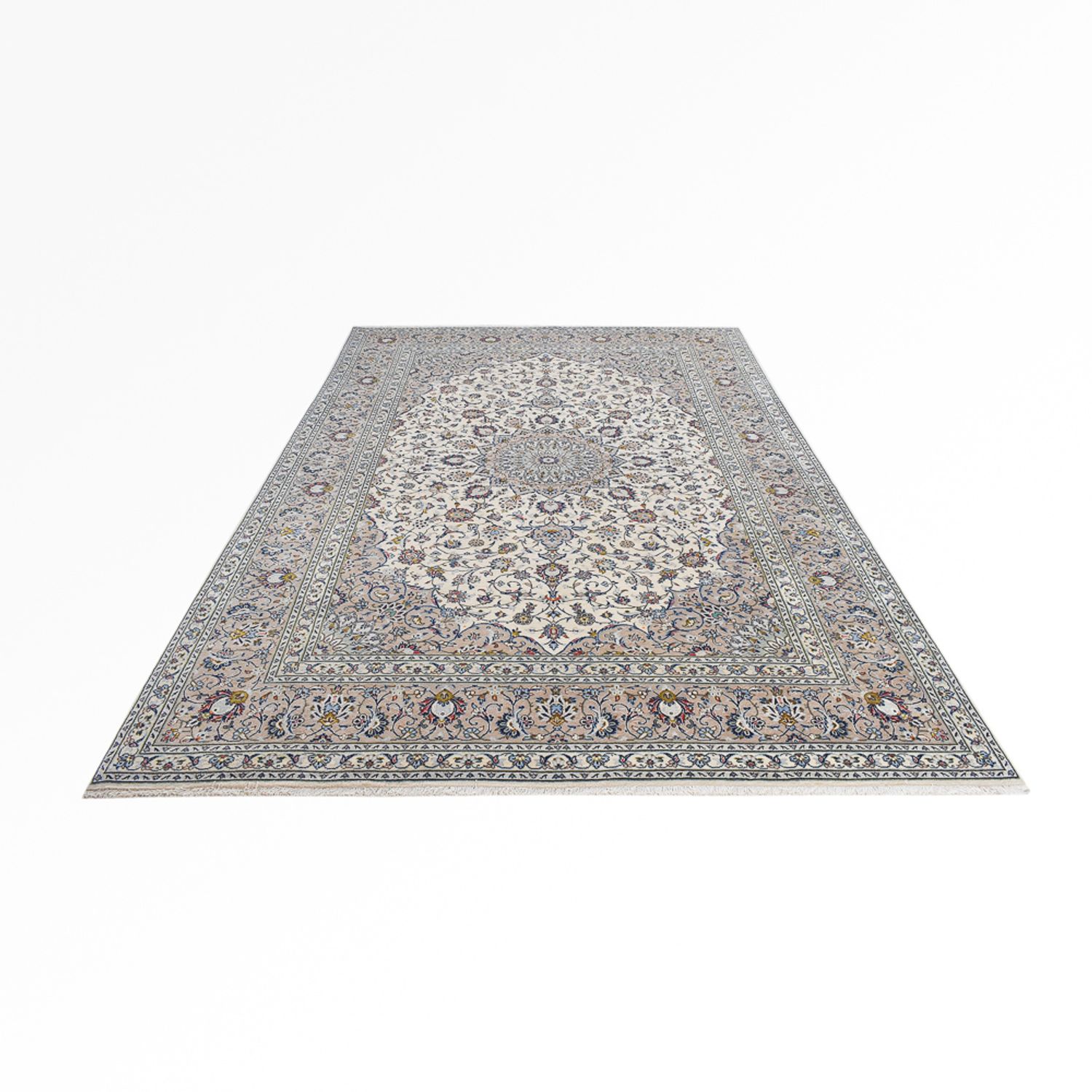 Perser Rug - Keshan - Royal - 368 x 249 cm - grey