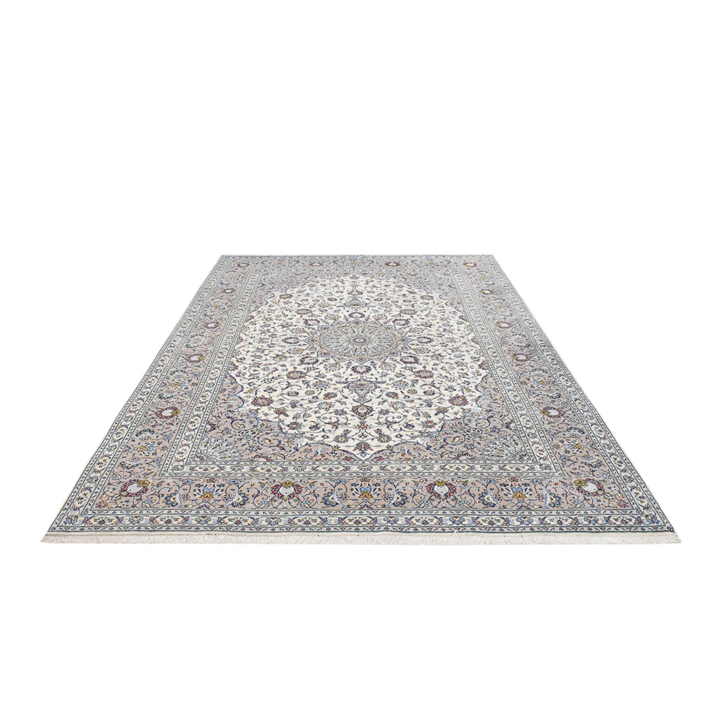 Perser Rug - Keshan - Royal - 349 x 250 cm - grey