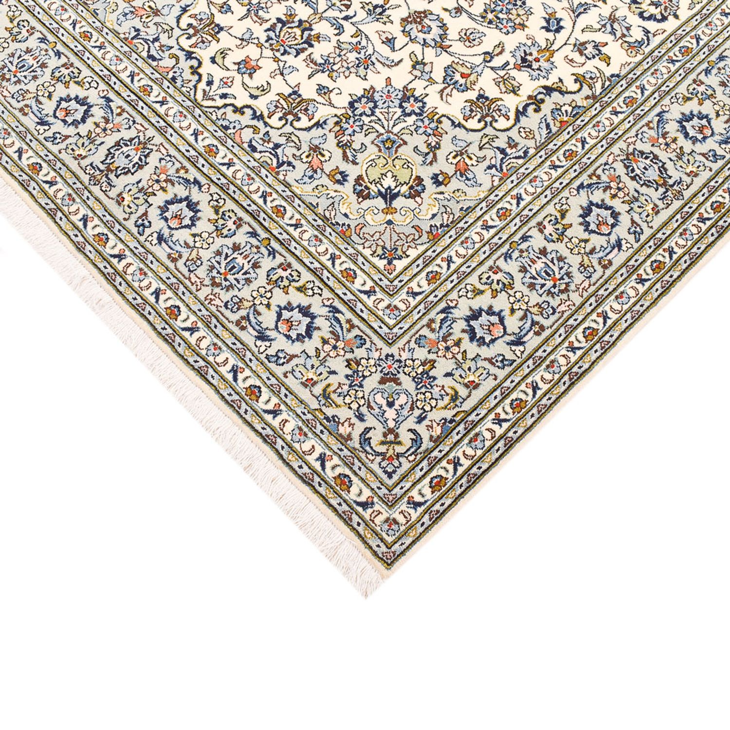 Perser Rug - Keshan - 220 x 140 cm - light grey