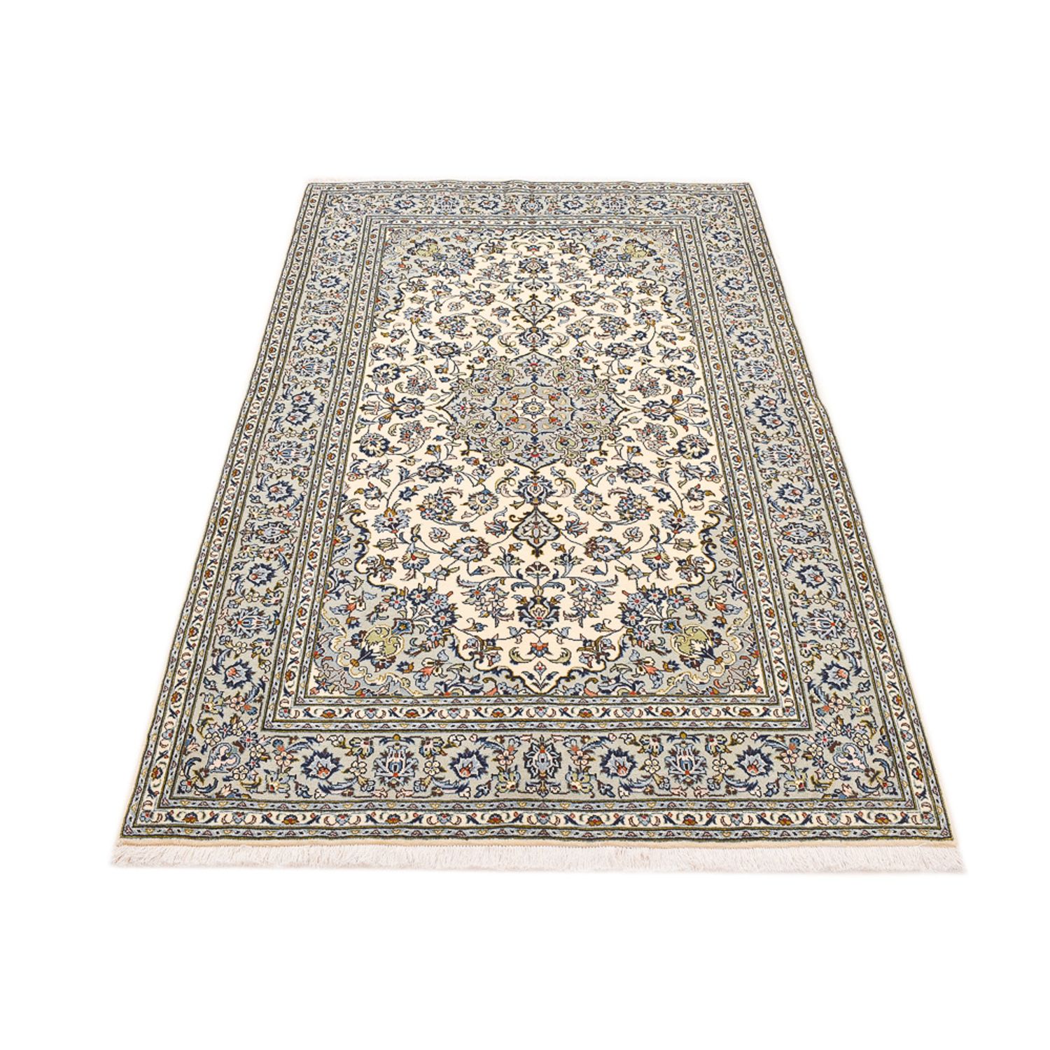 Perser Rug - Keshan - 220 x 140 cm - light grey