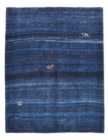 Gabbeh Rug - Loribaft Perser - 195 x 158 cm - dark blue