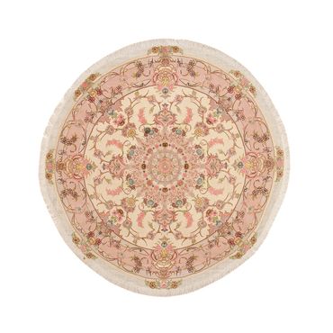 Perser Rug - Tabriz - Royal round  - 143 x 143 cm - salmon