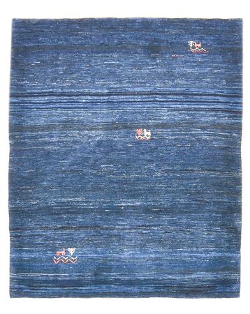 Gabbeh Rug - Loribaft Perser - 143 x 119 cm - dark blue