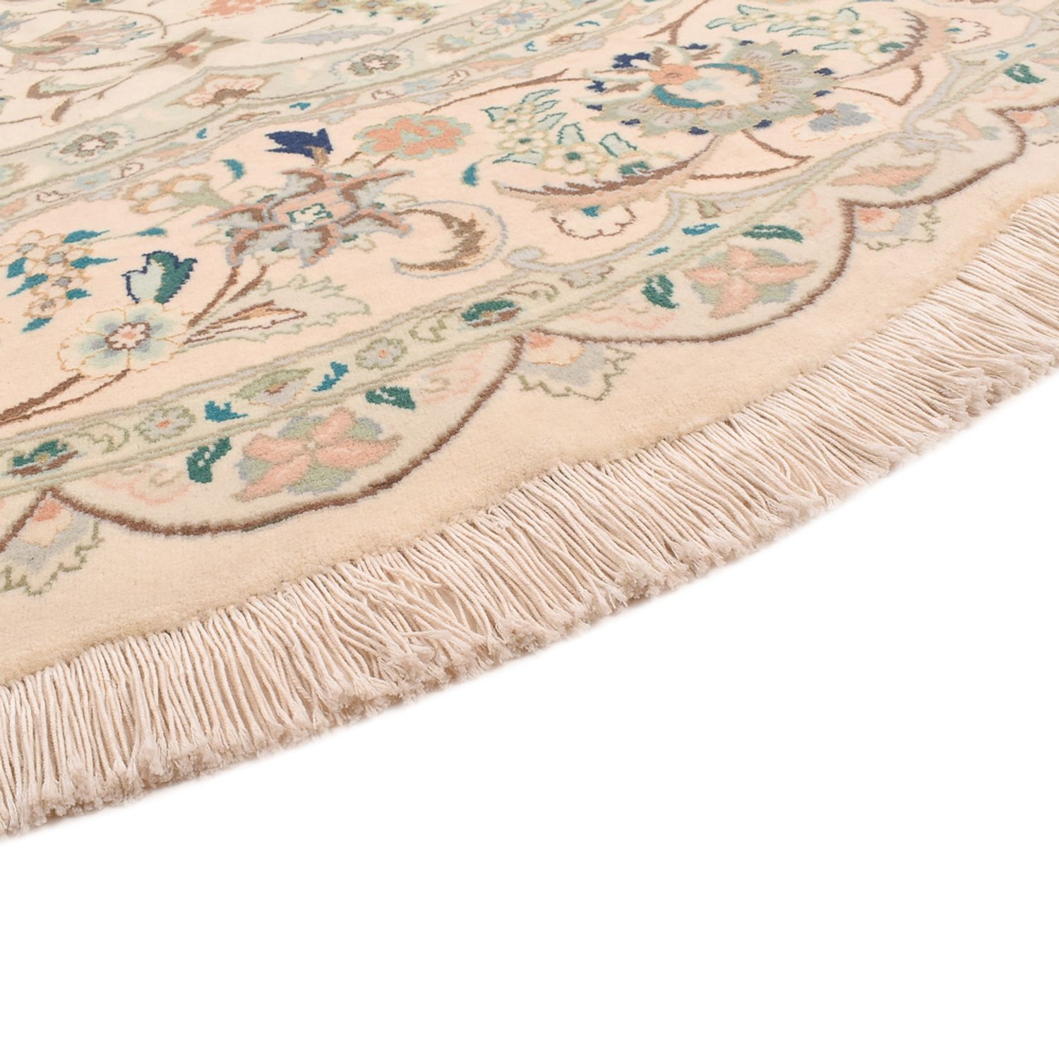 Perser Rug - Tabriz - Royal round  - 200 x 200 cm - sand