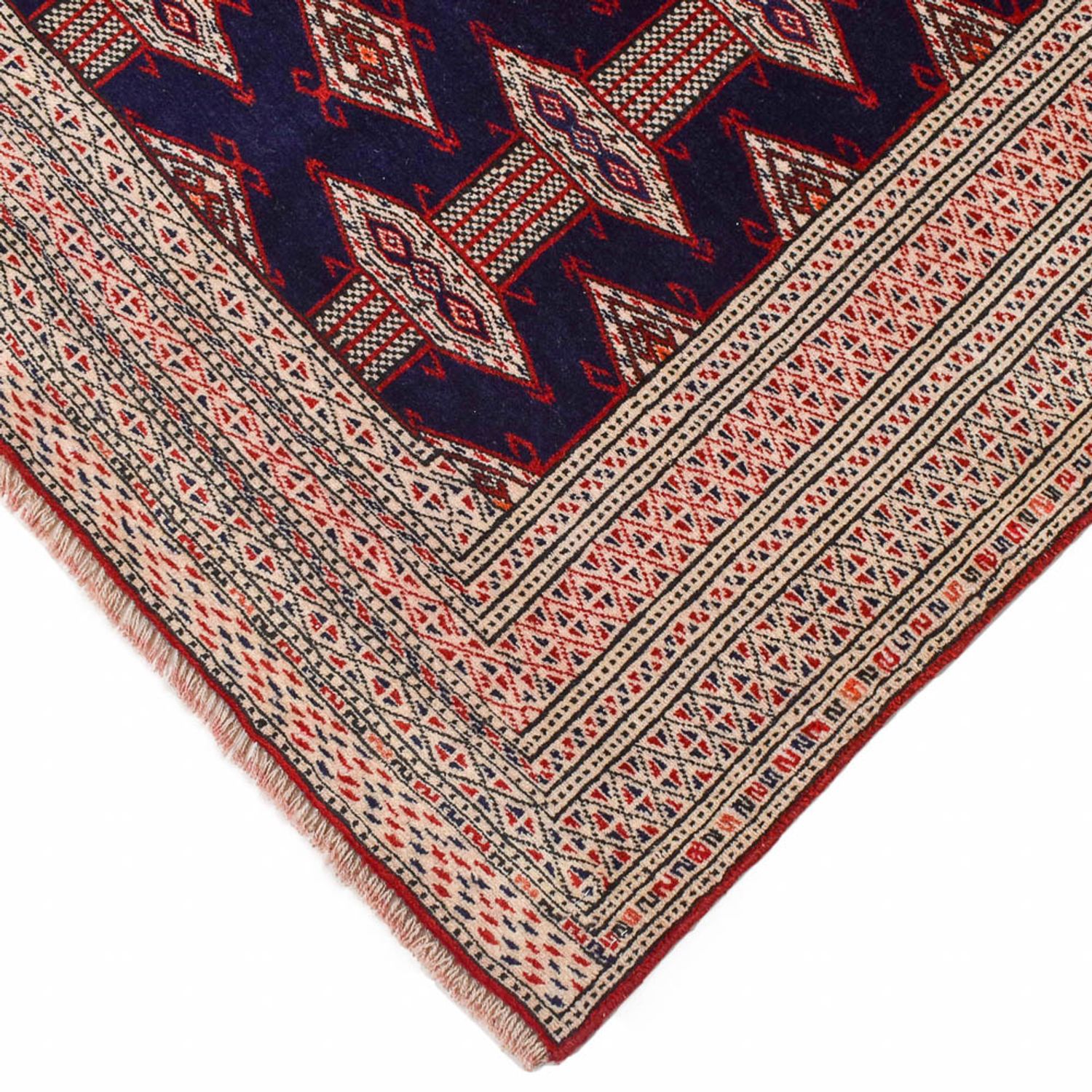 Turkaman Rug - 175 x 125 cm - dark blue