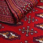 Turkaman Rug - 175 x 128 cm - red