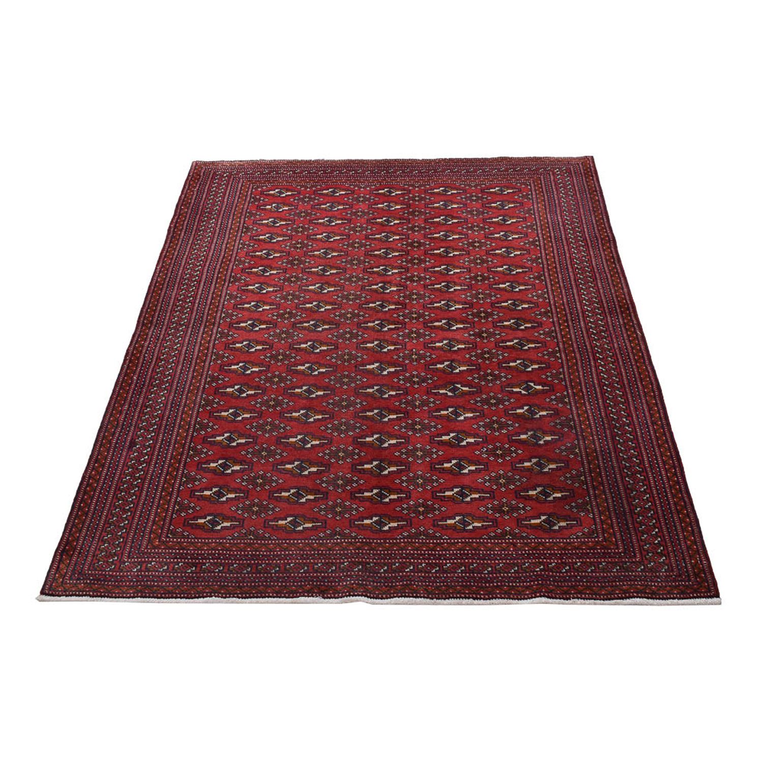 Turkaman Rug - 170 x 128 cm - red