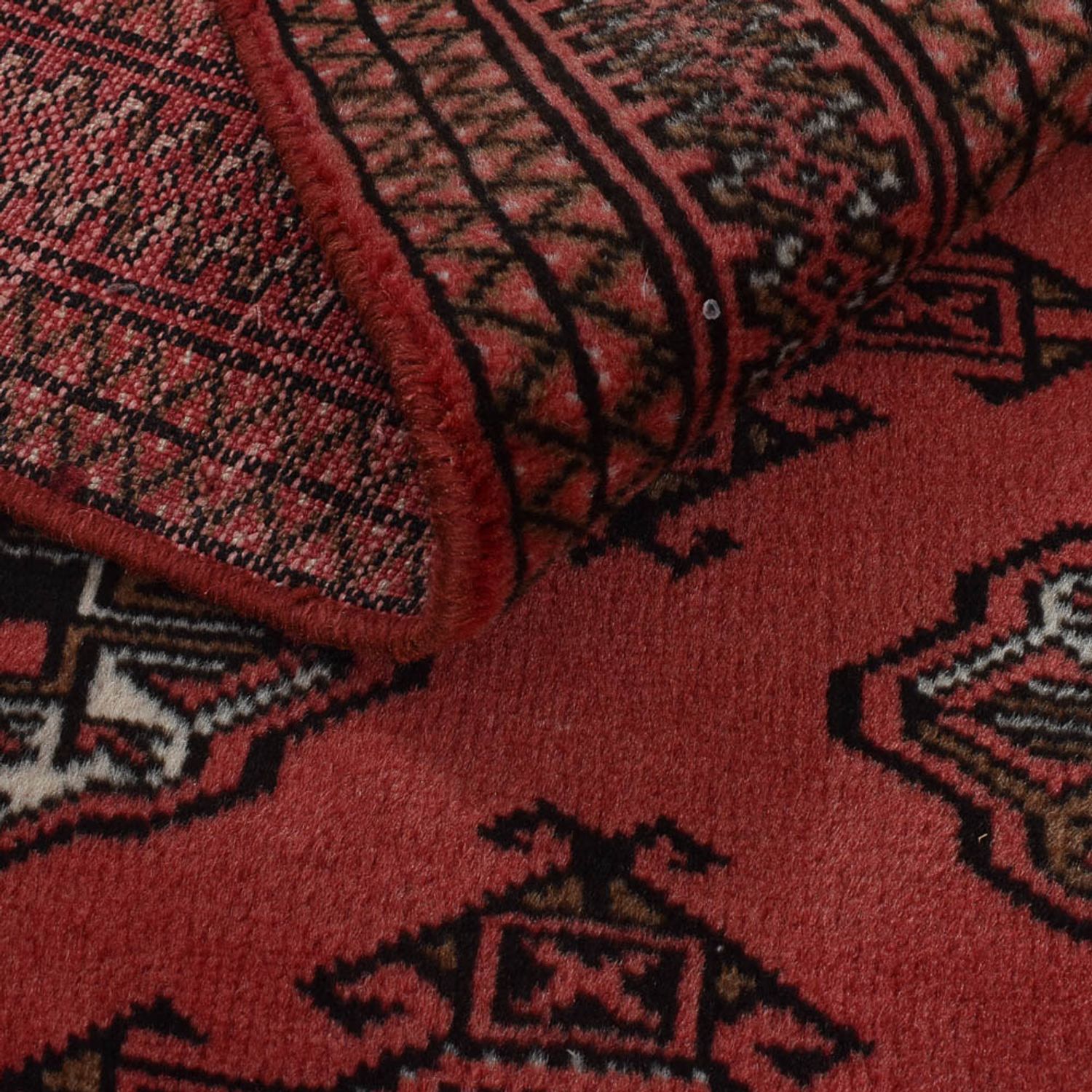 Turkaman Rug - 188 x 126 cm - red