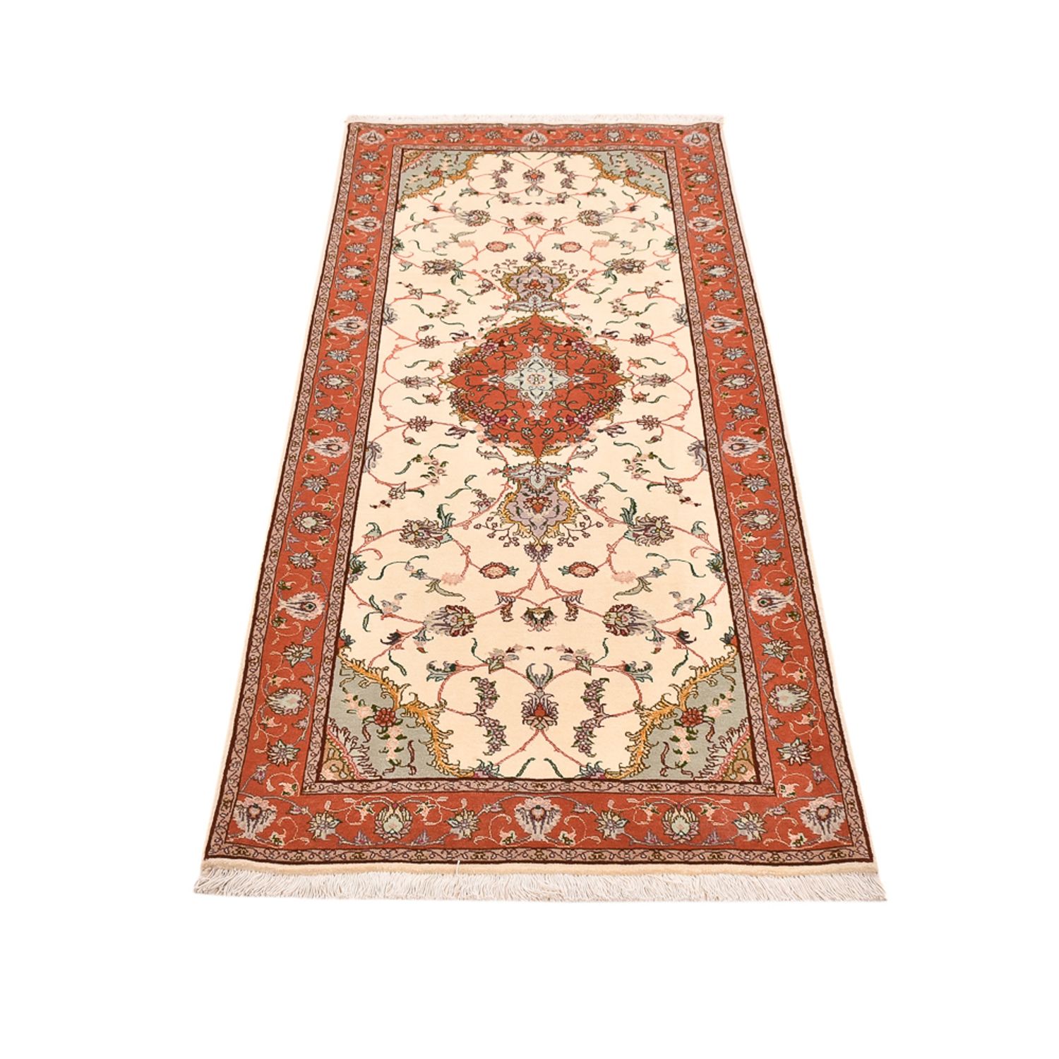 Runner Perser Rug - Tabriz - Royal - 206 x 80 cm - multicolored