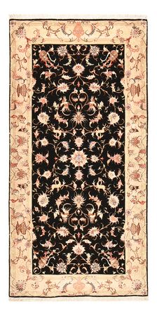 Runner Perser Rug - Tabriz - Royal - 204 x 100 cm - dark blue