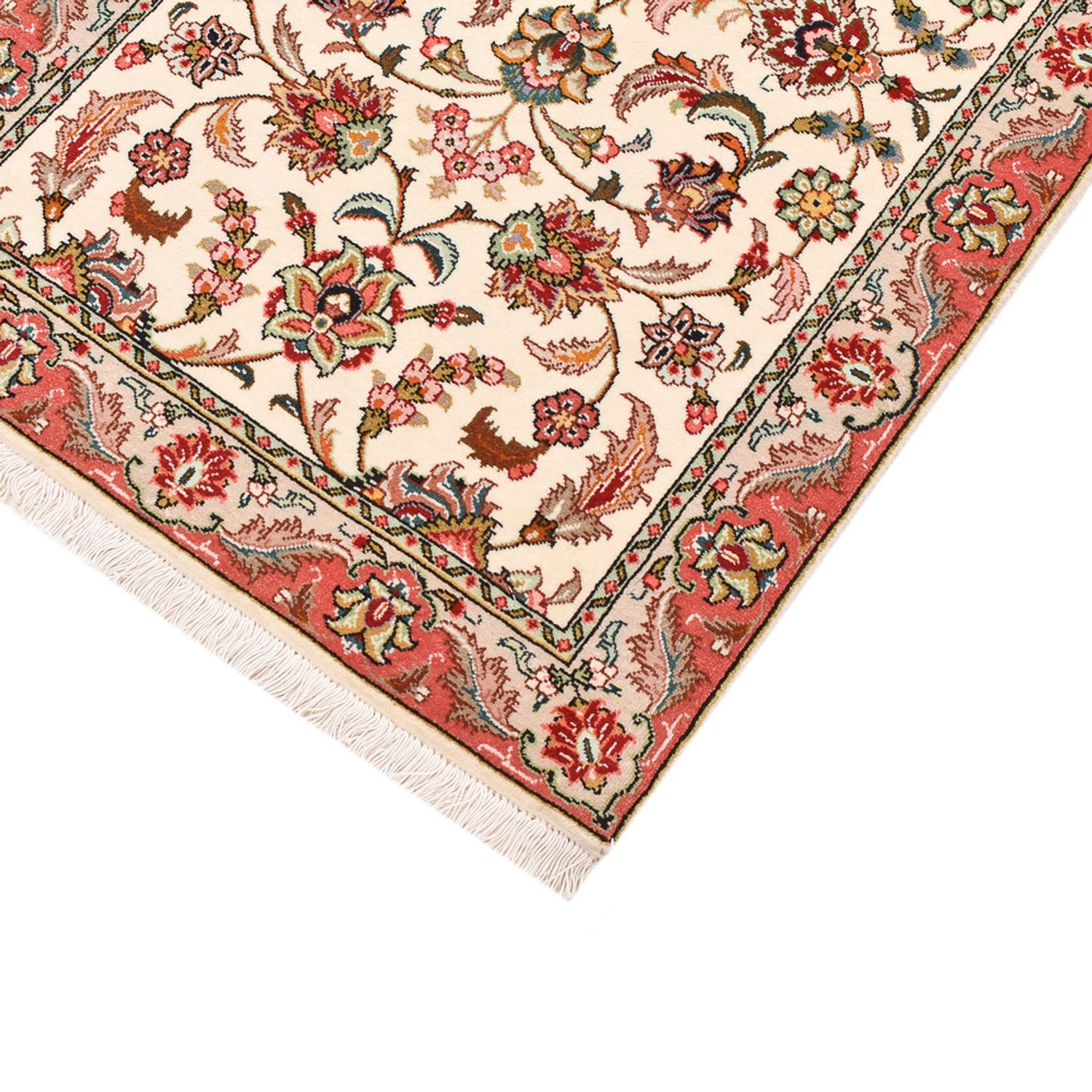 Runner Perser Rug - Tabriz - Royal - 202 x 69 cm - cream