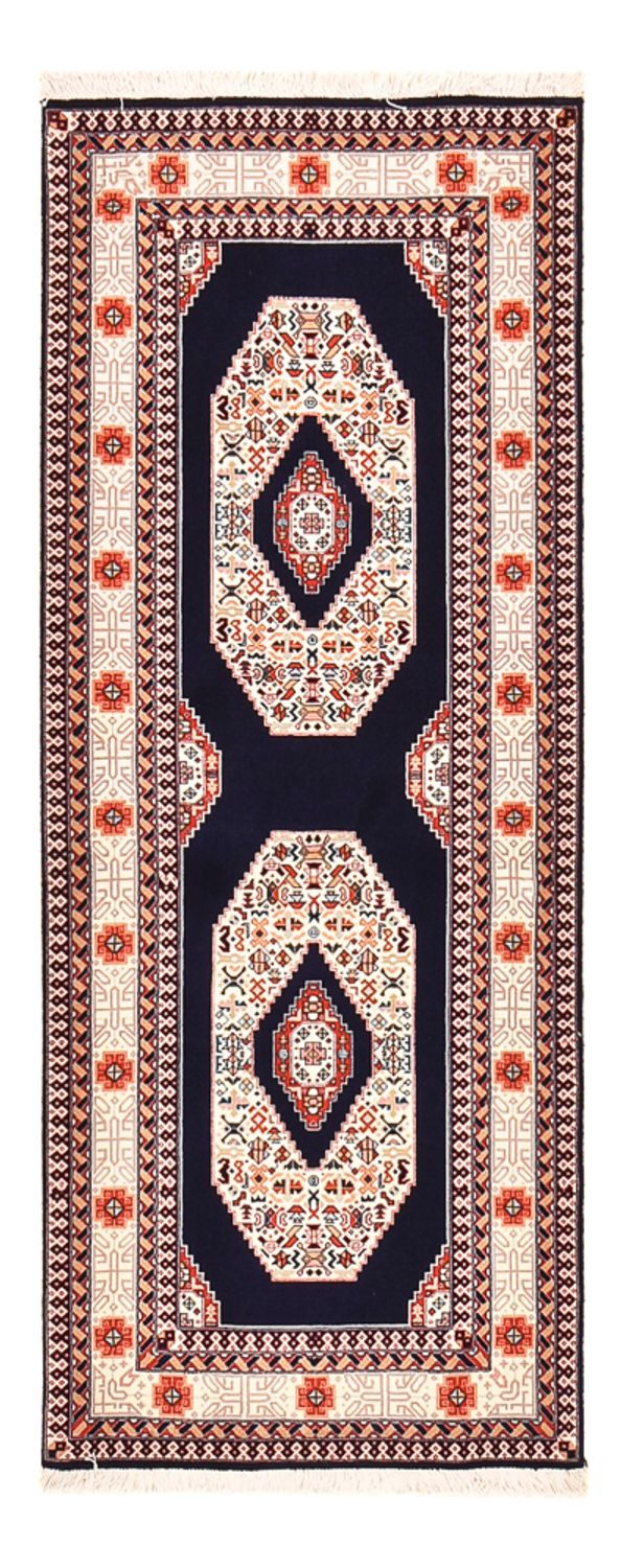 Runner Perser Rug - Tabriz - Premium - 186 x 72 cm - dark blue