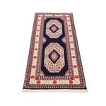 Runner Perser Rug - Tabriz - Premium - 186 x 72 cm - dark blue