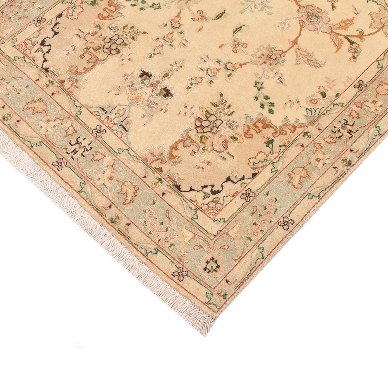 Runner Perser Rug - Tabriz - Royal - 205 x 81 cm - beige