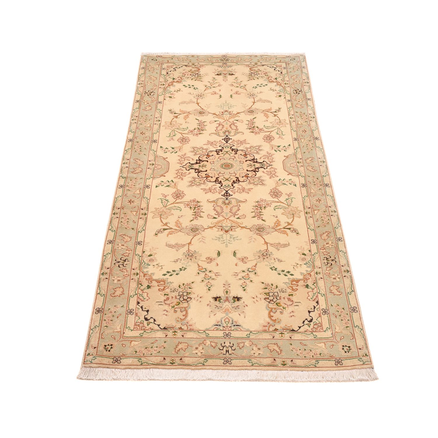 Runner Perser Rug - Tabriz - Royal - 205 x 81 cm - beige