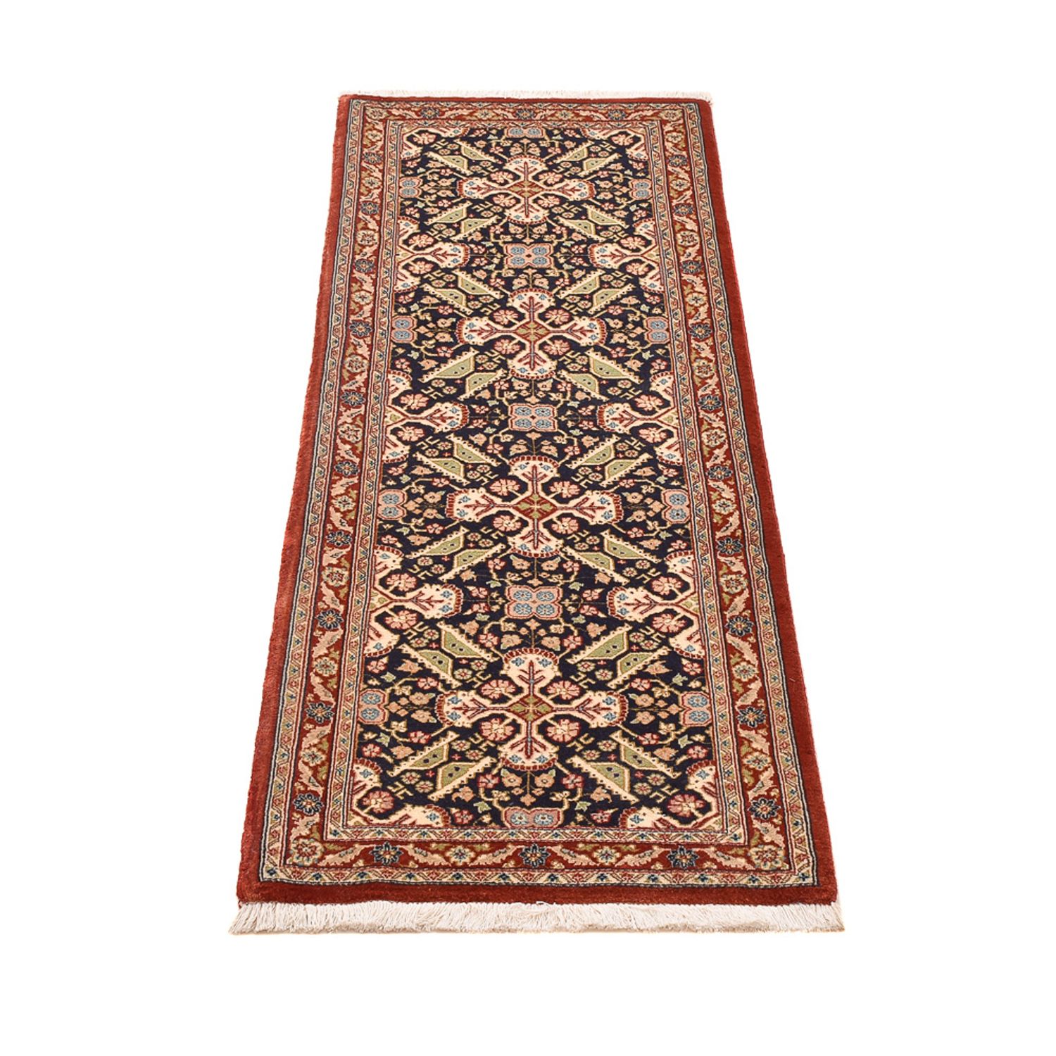 Runner Perser Rug - Ghom - Royal - 150 x 54 cm - dark beige