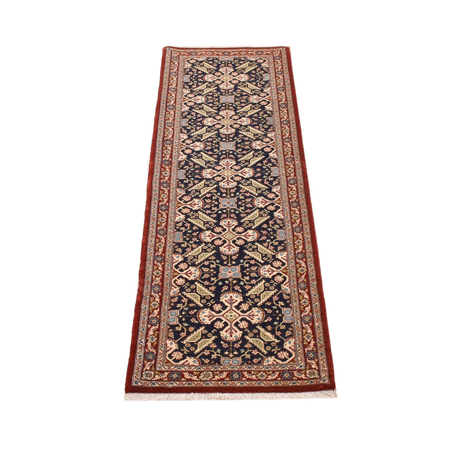 Runner Perser Rug - Ghom - Royal - 192 x 54 cm - dark beige