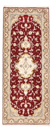 Runner Perser Rug - Tabriz - Royal - 198 x 80 cm - red