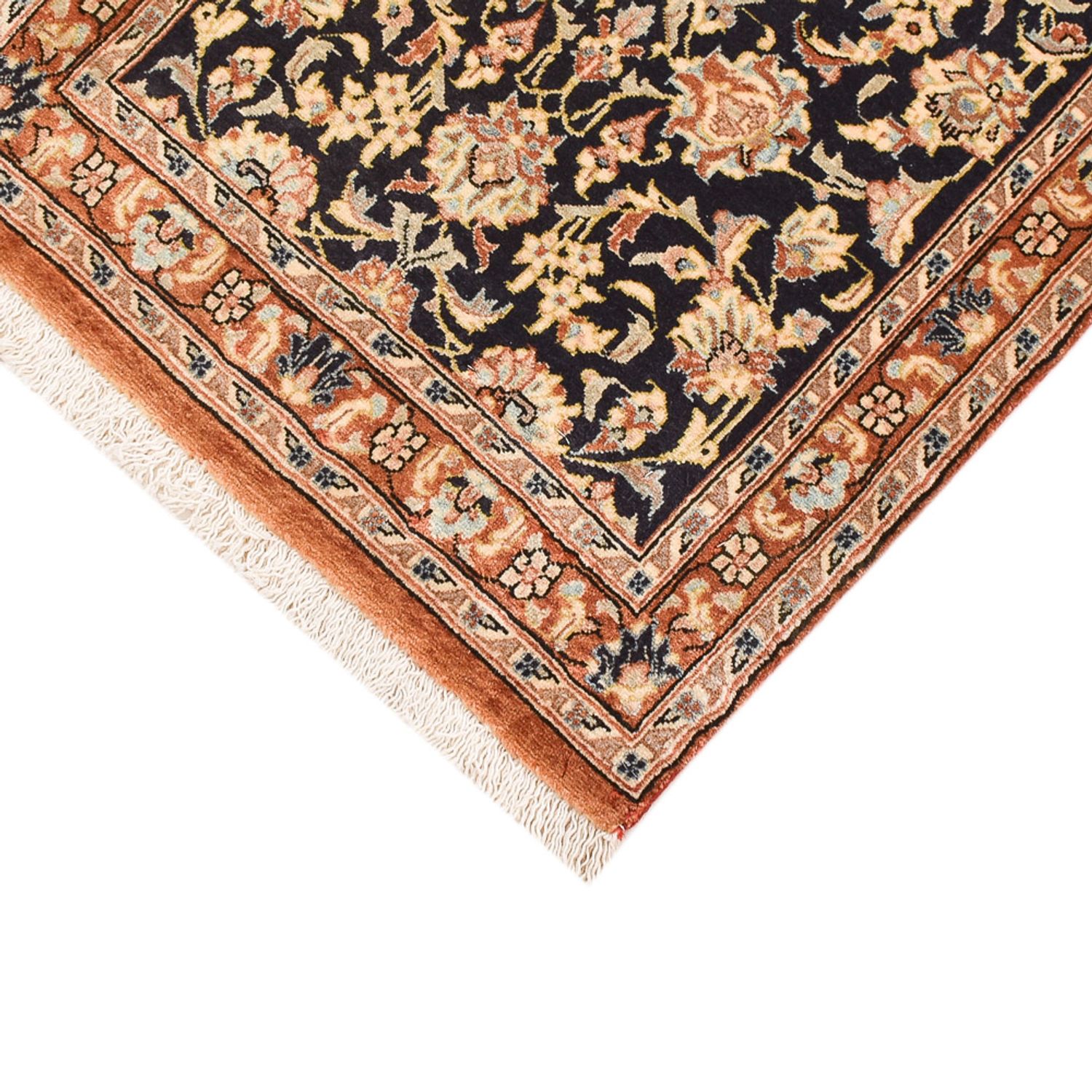 Runner Perser Rug - Ghom - Royal - 210 x 50 cm - dark beige