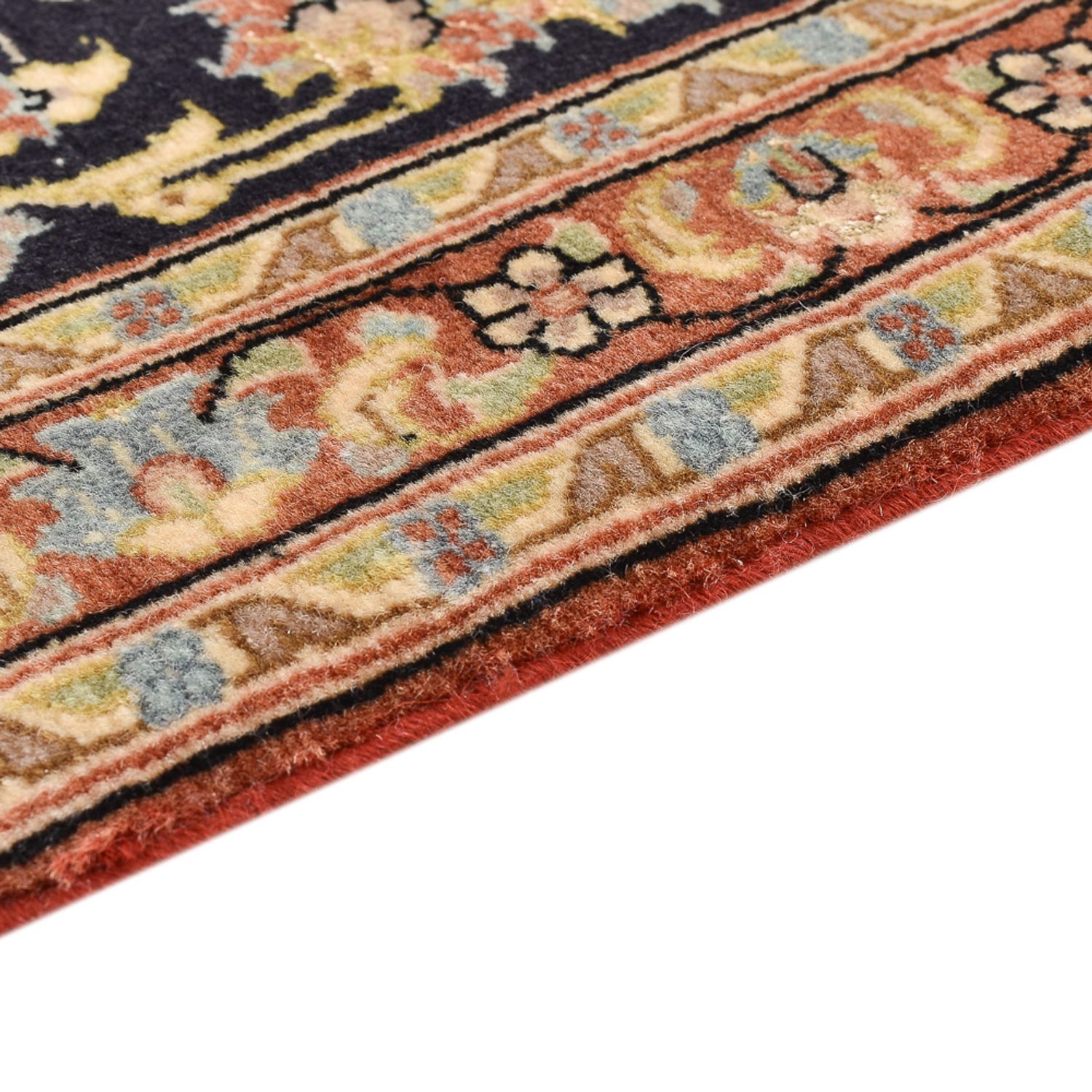 Runner Perser Rug - Ghom - Royal - 200 x 50 cm - dark beige