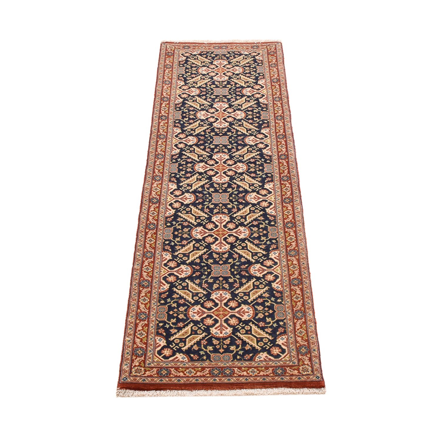 Runner Perser Rug - Ghom - Royal - 195 x 51 cm - dark beige