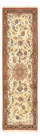 Runner Perser Rug - Ghom - Royal - 195 x 58 cm - light beige