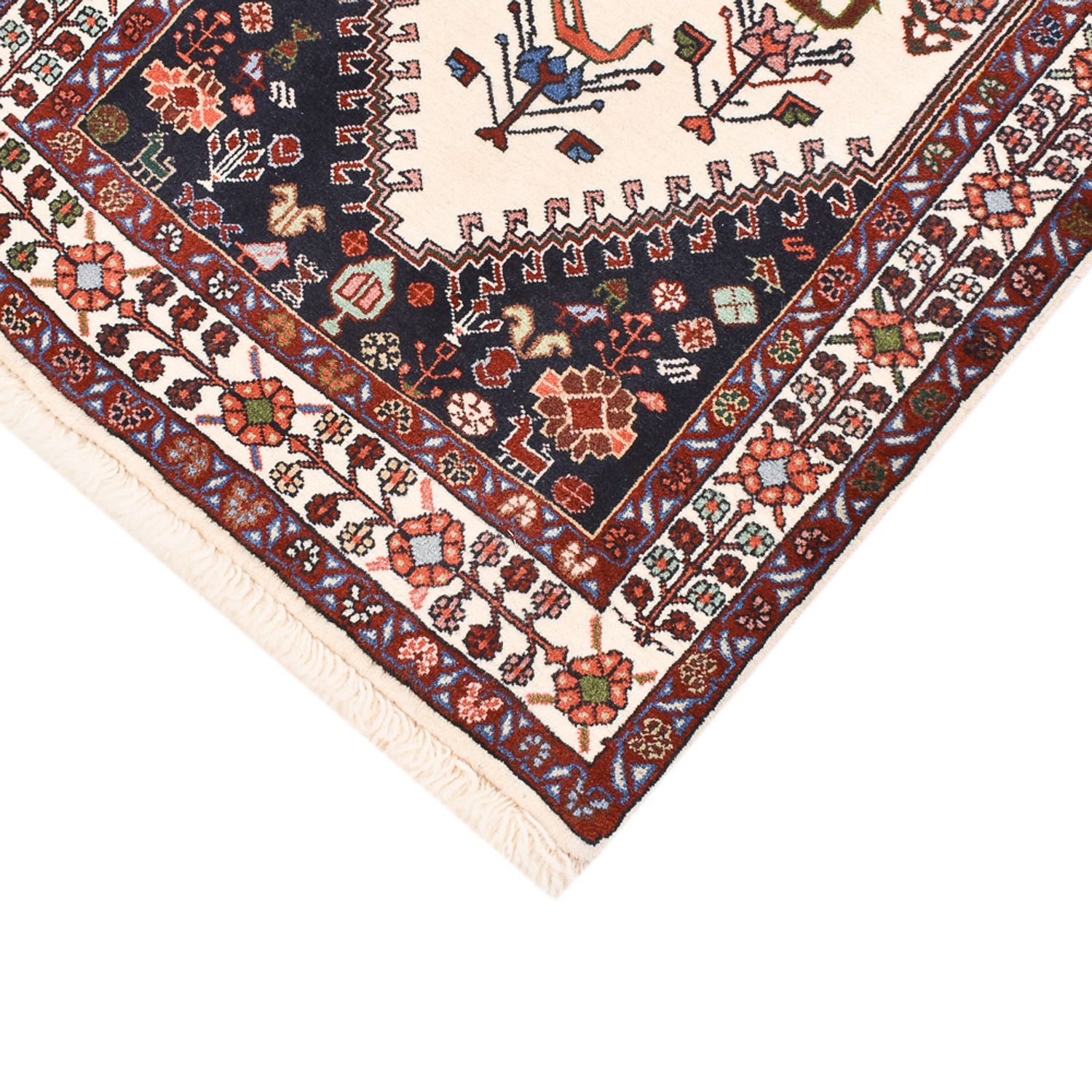 Runner Gabbeh Rug - Kashkuli Perser - 200 x 63 cm - multicolored